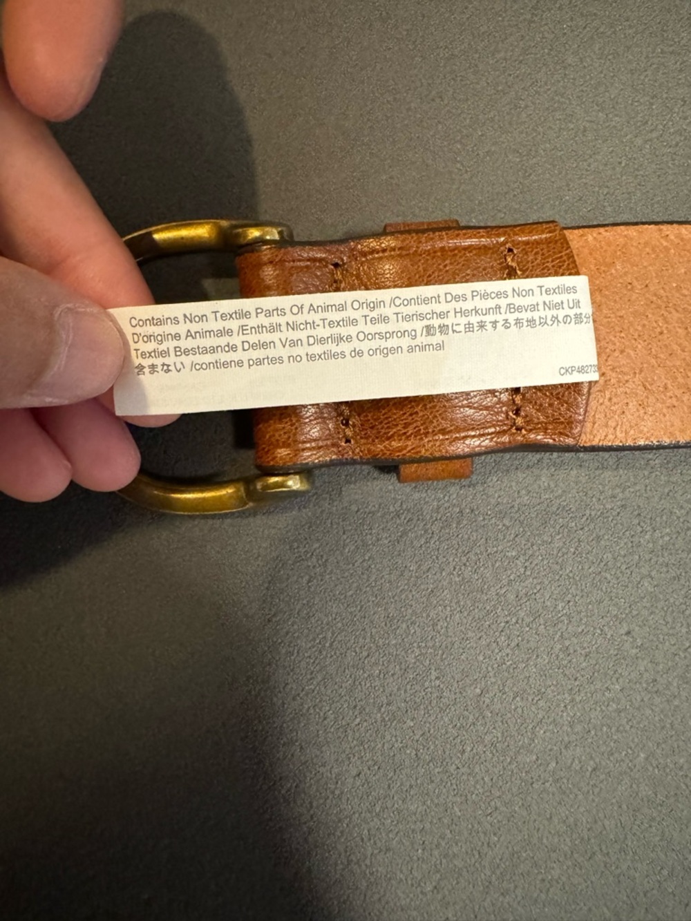 Madewell Brown Leather Belt with Brass-Tone Buckle - Picture 6 of 12
